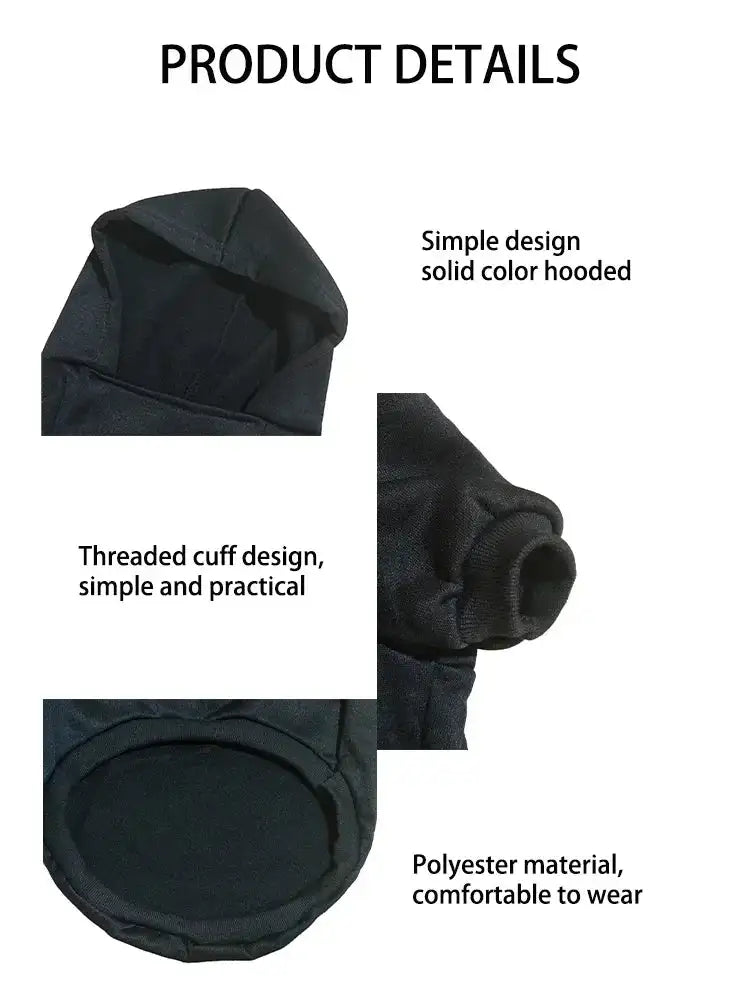 Cozy Winter Dog Hoodie for Large Breeds – Warm Fleece Jacket with Playful Face Print, Adjustable Fit (Labrador, French Bulldog & All Breeds)