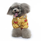 Dog Raincoat Dog Hooded Poncho 4 Legs Dog Rain Jacket with D Leash Ring Waterproof Dog Rain Clothes for Small Medium Dogs
