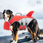 Dog Swimming Life Jacket Shark Fin Shape Safety Vest for Dog in Summer Adjustable in Pool or Surfing Drifting Dog Life Vest