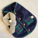 CozyPaws 2025 Dog Cardigan - 100% Cotton Winter Coat for Chihuahua & French Bulldog