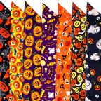 1 Pc Pet Dog Halloween Costume Scarf Dog Bandana Accessories Pumpkin Skull Bat Ghost Pattern Small Dog Cat Dog Bib Pet Supplies