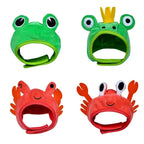 Halloween Easter Pet Costume Novelty Crab Lobster Frog Hat for Cat Puppy Hat Dog Cap Soft Headgear for Birthday Party Photo Prop