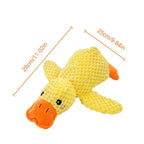 Dog Calming Duck Pet Plush Toy with Quacking Sound Calming Duck Dog Toy Pillow Toy Dog Stuffed Animals Chew Toy for Dogs