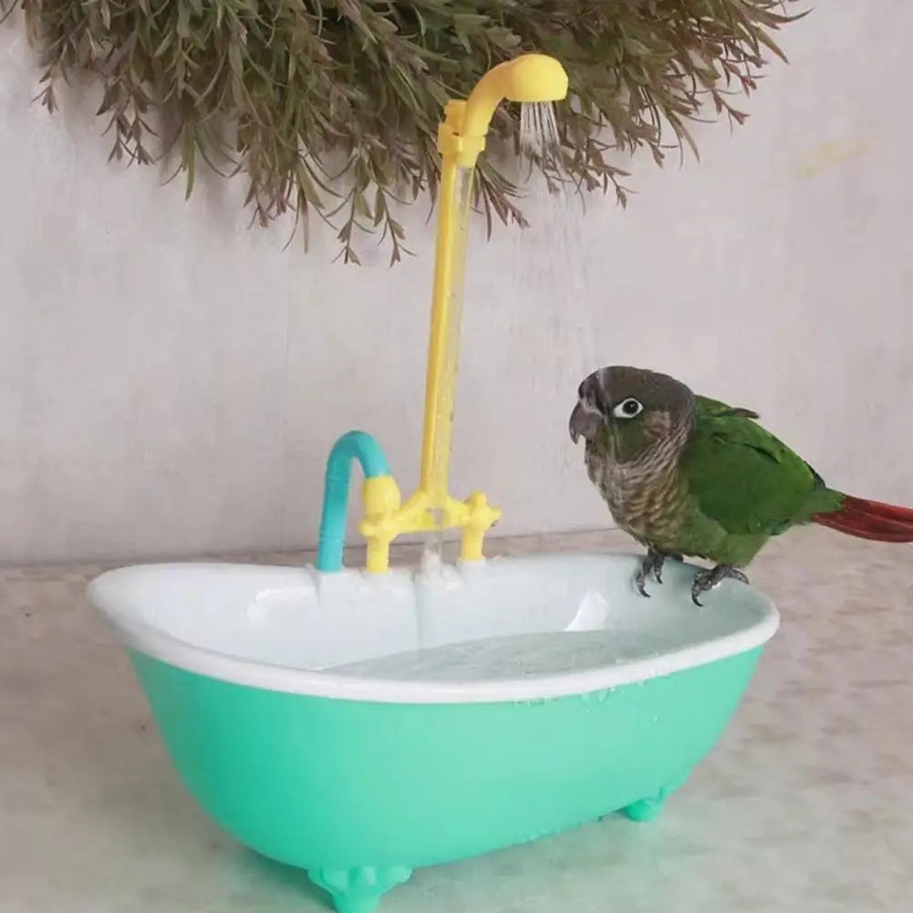 Hanging Parrot Bath Tub