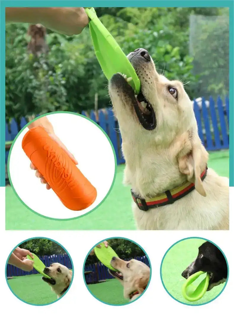 Ultra-Durable Chew-Proof Dog Frisbee – Bite Resistant Flying Disc for Outdoor Training & Play