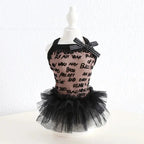 Dogs and Cats Dress Letters and Lace Design Pet Puppy Shirt Spring/Summer Clothes Outfit 2 Colours
