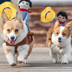 Dog Halloween Costume,Funny Dog Cowboy Riding Costume,Cotton,Dog Costume,for Small Medium Large Dogs,Pet Supplies
