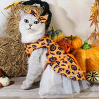 Halloween Pet Dog Dress For Small Medium Dogs Cosplay Costume Pet Dresses Fashion Bow Cat Princess Skirt Chiahuahua Dog Clothes