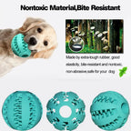 Durable Dental Chew Ball for Dogs – Snack-Dispensing Rubber Toy for Puppies & Large Breeds
