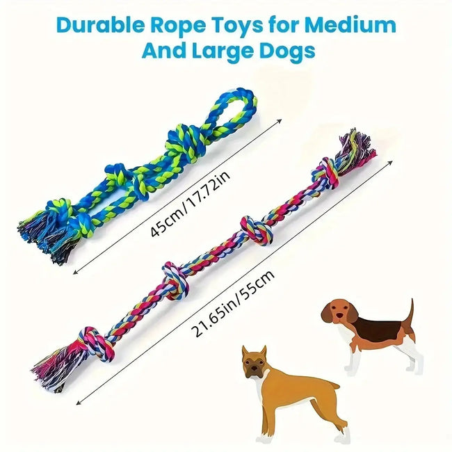 Heavy-Duty Rope Tug Toy - Triple-Knot Chew for Large Breed Dogs, Indestructible Tug-of-War Main Image