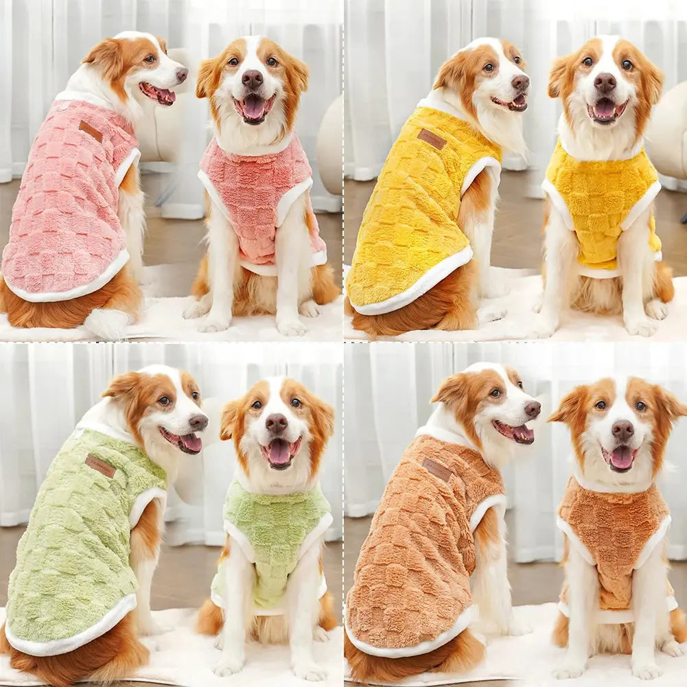 Big Dogs Clothes Winter Warm Sweater S-6XL Size Pet Clothing Golden Retriever Dog Coats Sweatshirt Pets Puppy Pullover Vest