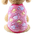 Cartoon Fleece Pet Cat Clothes Winter Warm Pet Dog Vest Puppy Cat Sweater Dog Clothes For Small Dogs Cats Coat Jacket Pet Outfit