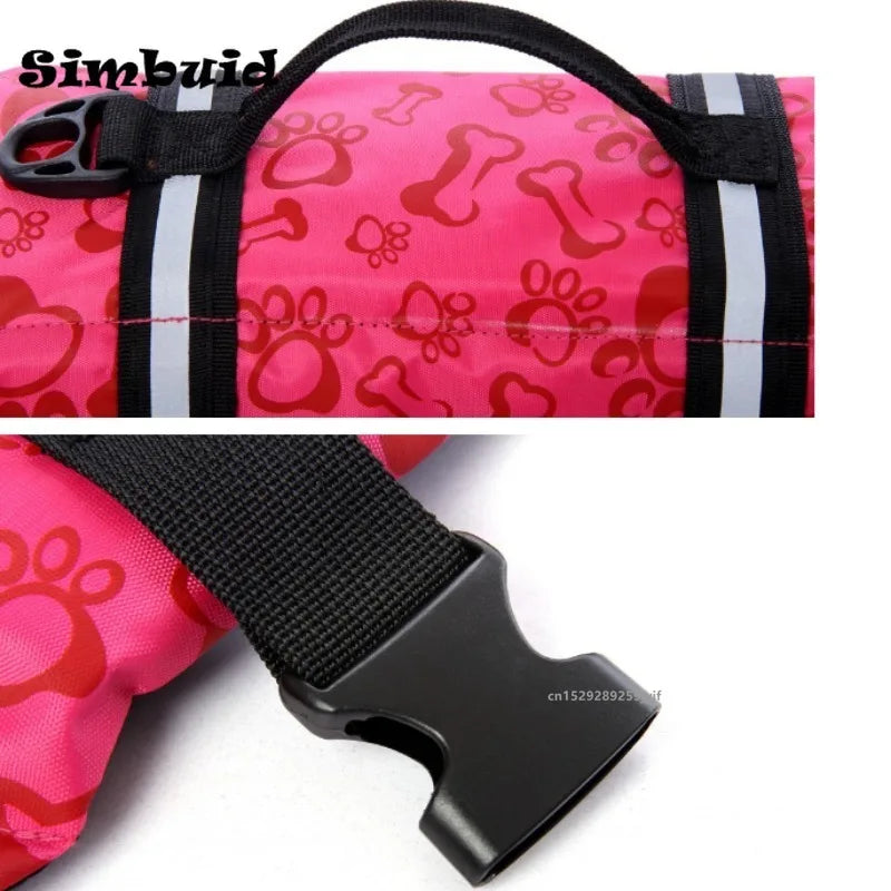 Dog Life Jacket - Reflective, Adjustable Safety Vest with Enhanced Buoyancy for Large Dogs