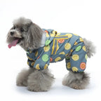 Dog Raincoat Dog Hooded Poncho 4 Legs Dog Rain Jacket with D Leash Ring Waterproof Dog Rain Clothes for Small Medium Dogs