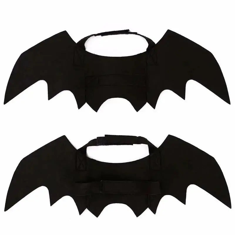 Pet Halloween Cosplay Costume for Dogs Cats Puppy Kittens Black Bat Wings