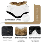 ATUBAN Leather Dog Coats Waterproof Dog Winter Coat Puppy Jackets for Small to Medium Dogs clothes for pets dog clothes winter