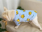 Warm Dog Clothes Cute Print Puppy Pet Clothing French Bulldog Hoodie Winter Dog Pajamas Sweater Coat for Small Medium Dogs Cats