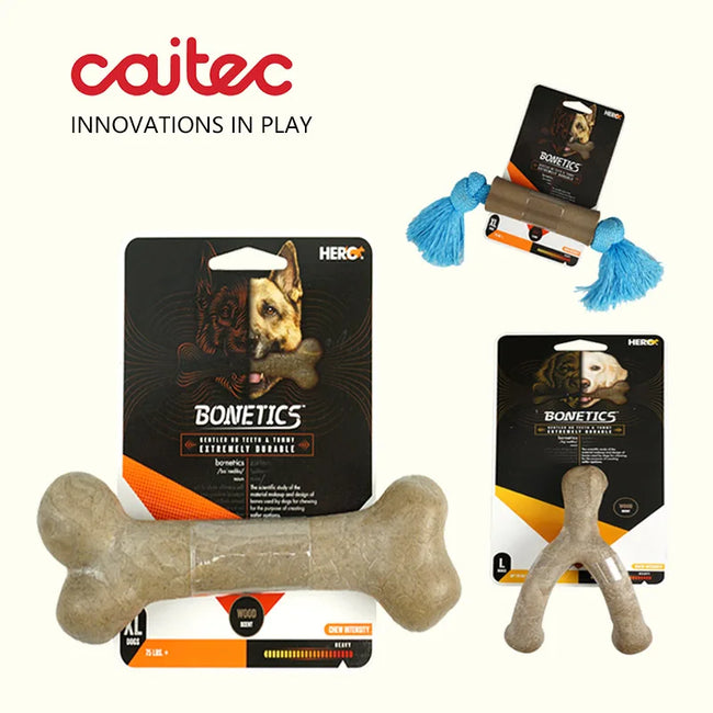Durable Chew Bone for Dogs - Tough Nylon-Wood Dental Toy (All Sizes) Main Image