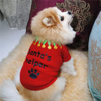 Christmas Dog Clothes New Year Pets Dogs Clothing For Small Medium Dogs Costume Chihuahua Pet Shirt Warm Dog Clothing Yorkshire
