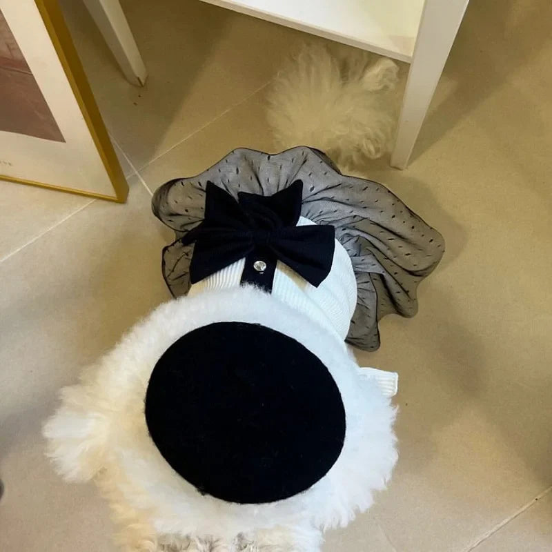 Luxury Dog Dress for Small Dogs - Summer Puppy Clothes with Bow & Lace