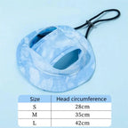 Pet Hat with Ear Holes Summer Outdoor Cute Dog Cat Hat Colorful Adjustable Baseball Cap for Small Medium Dogs Cats Pet Supplies