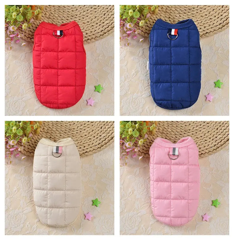 Winter Warm Dog Coat Jacket Windproof Dog Clothes for Small Dogs Padded Clothing Chihuahua Clothes Pet Supplies