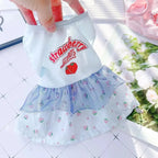 Cute Pets Clothes For Yorkshire Terrier Dogs Little Puppies Small Animals Breeds Striped Summer Wedding Princess Cats Dresses