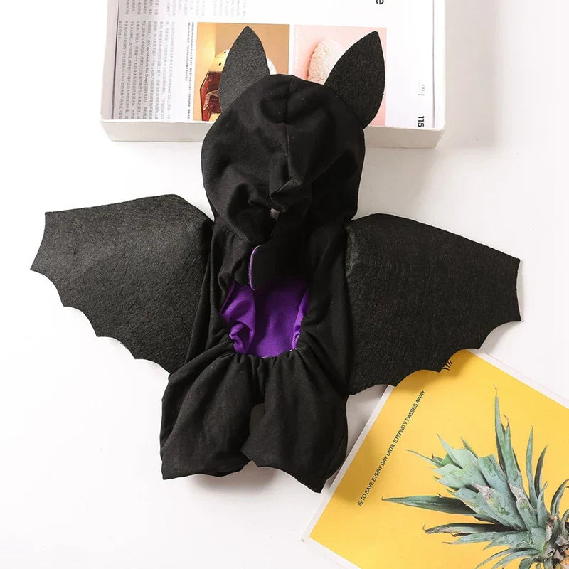 BatWing Pups - 100% Cotton Bat Costume for Small to Large Dogs | Halloween Pet Outfit
