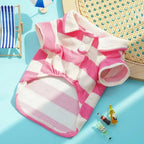 Summer Dog Clothes Fashion Simple Striped Dog Shirts Chihuahua French Bulldog Soft Vest Puppy Outfit Apparel Pet Costume