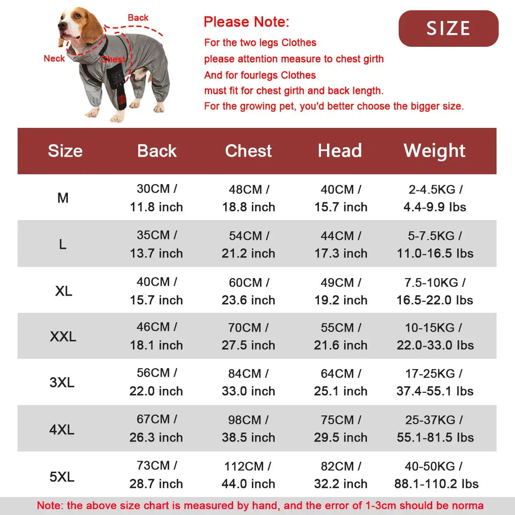 Outdoor Large Dog Raincoat: Stylish Protection for All Weather! ☔🐾
