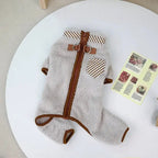 Towable Pet Jumpsuit with Buckle Winter Warm Puppy Dog Suit Clothes for Small Dogs Yorkshire Shih Tzu Overalls mascotas Clothing