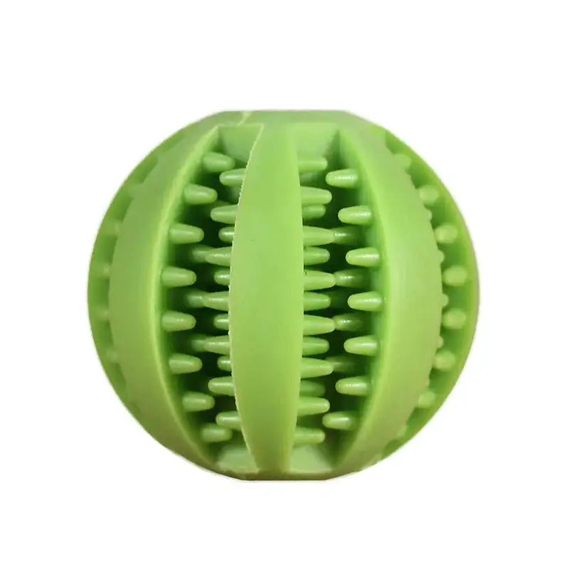 Durable Dental Chew Ball for Dogs – Snack-Dispensing Rubber Toy for Puppies & Large Breeds
