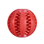 Durable Dental Chew Ball for Dogs – Snack-Dispensing Rubber Toy for Puppies & Large Breeds