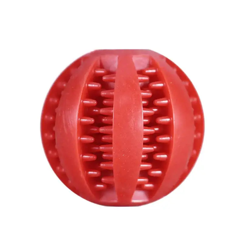 Durable Dental Chew Ball for Dogs – Snack-Dispensing Rubber Toy for Puppies & Large Breeds