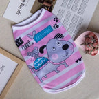 1 PC Lightweight Summer Vest for Pets Chihauhua XS-XXL Big Dogs Clothing Ice Felt Overall Cartoon No Fading Pet Cat Overalls