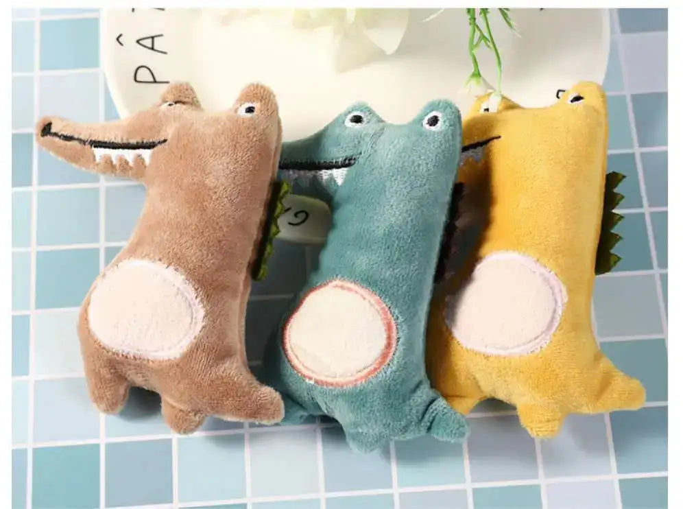 Cartoon Plush Chew Toy – Bite-Resistant Durable PP Cotton Pet Toy for Cats & Dogs, Interactive Play