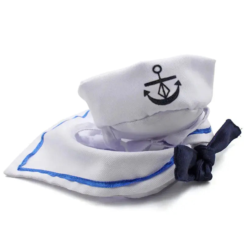 Funny Pet Cat Costumes – Navy Sailor Jacket Cloak Set