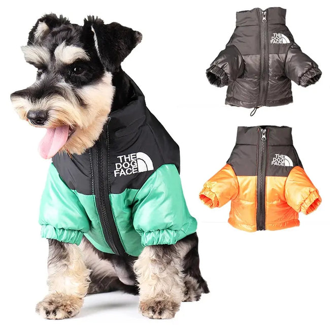 Large Winter Pet Dog Clothes French Bulldog Puppy Warm Windproof Jacket Small Medium Dog Reflective Coat Chihuahua Pet Outfits Hover Image