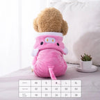Cat Clothes Tiger Outfit Thermal Cotton-Padded Clothes Kitten Blue Cat British Shorthair Muppet Autumn and Winter Pet Dog Four-Legged Clothes