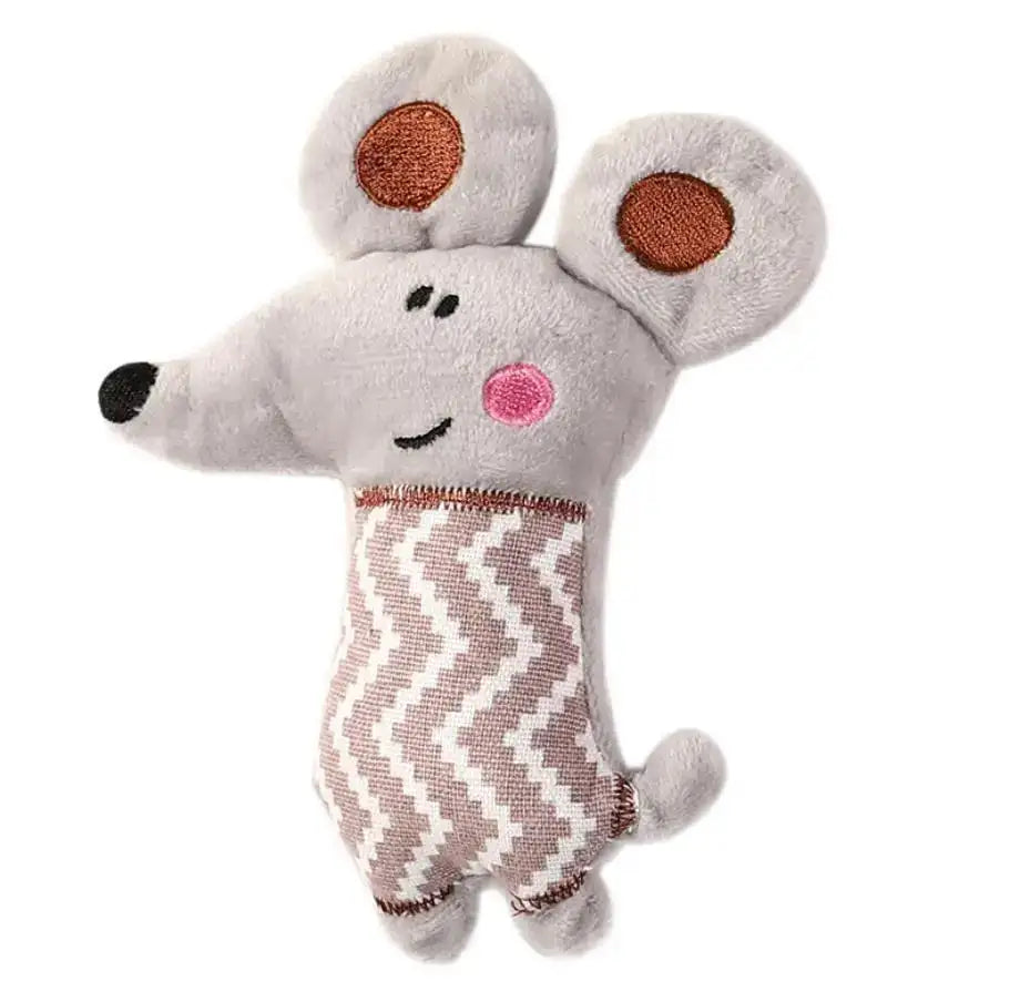 Cartoon Plush Chew Toy – Bite-Resistant Durable PP Cotton Pet Toy for Cats & Dogs, Interactive Play
