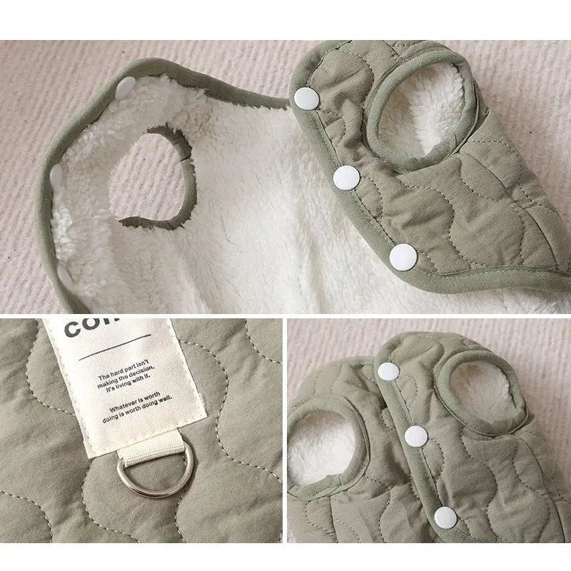 Thickened Warm Dog Coat Jacket Pet Dog Clothes for Small Medium Dogs Fleece Puppy Clothes Chihuahua Yorkshire Clothing