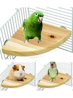 Wooden Bird Perch Platform