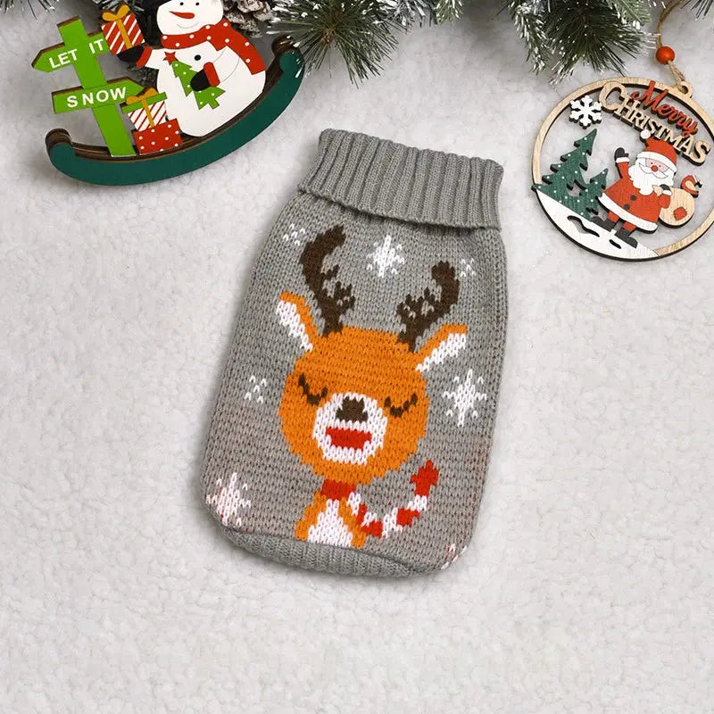 Christmas Wear for Large Dog Sweater Knit Big Dog Sweater Christmas Pet Turtleneck Doggy Sweatshirt for Extra Dogs Boy Girl