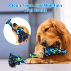 Heavy-Duty Rope Tug Toy - Triple-Knot Chew for Large Breed Dogs, Indestructible Tug-of-War
