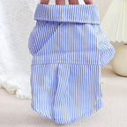 Fashion Pet Dog Clothes Bowknot Striped Shirts for Cat Dogs Cosplay Clothing Thin Summer Pet Costume Chihuahua Pet Supplies
