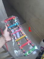 Wooden Bird Ladder & Swing