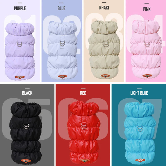 Soft Warm Dog Clothes Winter Padded Puppy Cat Coat Jacket For Small Medium Dogs Main Image