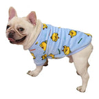 Warm Dog Clothes Cute Print Puppy Pet Clothing French Bulldog Hoodie Winter Dog Pajamas Sweater Coat for Small Medium Dogs Cats
