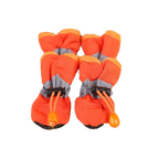4pcs Waterproof Pet Dog Shoes - Anti-Slip Rain Boots for Small Dogs and Cats - Durable Footwear for All Weather