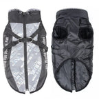 Thickened Big Dog Coat Jacket with Fur Collar Winter Warm Pet Clothes for Medium Large Dogs Greyhound Doberman mascotas Outfits